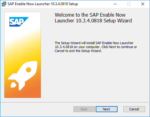Using Sap Enable Now Launcher The Enable Now Expert